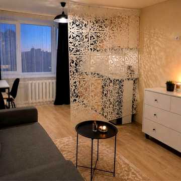 Смарт-квартира з ремонтом біля ТРЦ «Глобал» | 27,3 м² | Меблі та техніка