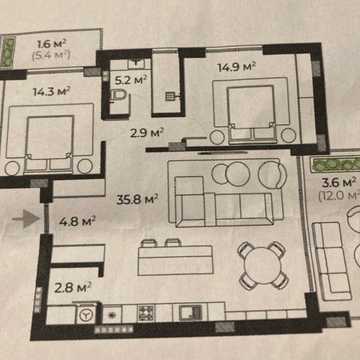 Продається 3- кімнатна квартира в ЖК Шервуд ЖК Шервуд