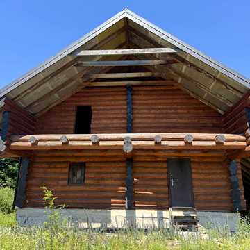 Будинок зі зрубу 117 м² на 25 сотках у Міжгір’ї