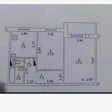 Продається 2-кімнатна квартира. лівий берег,
