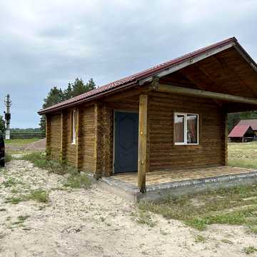 Продам экодом(дачу) под Киевом (новую) из бревна с участком