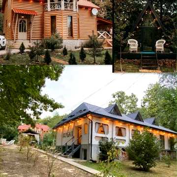 В горах база вітпочинку ,ліс чани сауни басейни будинки