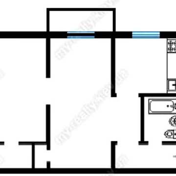 2к квартира 44.6м² Нова Дарниця, Афанасьєва 7. Цегла. єВідновлення. Метро 15хв.