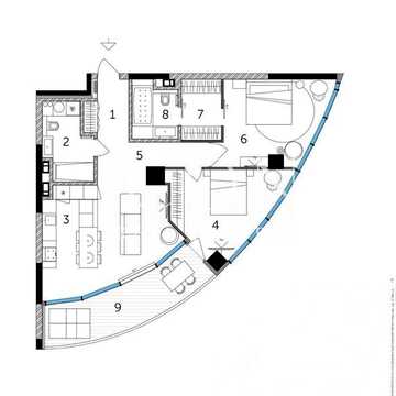 БЕЗ% Продаж 2-кімнатної квартири в преміальному Taryan Towers ЖК Taryan Towers