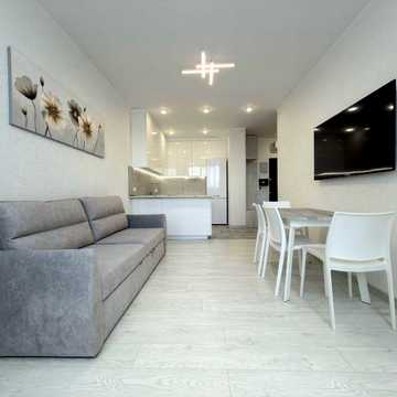 ЖК Okland, проспект Повітряних сил, 56б, кухня-вітальня і спальня