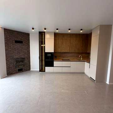 Новий таунхаус 180 м² з ремонтом, вбудованими меблями, каміном та гаражем