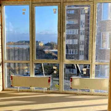 Редкое предложение!  ЖК "Золотая Эра"  - 57м², кухня-студия 22м² и лоджия с видом на море! Возможна перепланировка в евродвушку. 2 санузла ЖК Золотая Эра