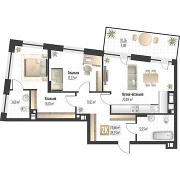 Продаж 2к Квартира Орлика вулиця ЖК Soul Park