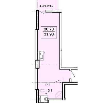 Продам 1-кім квартиру-студію в ЖК Акрополь (3-271-132) ЖК «Акрополь»