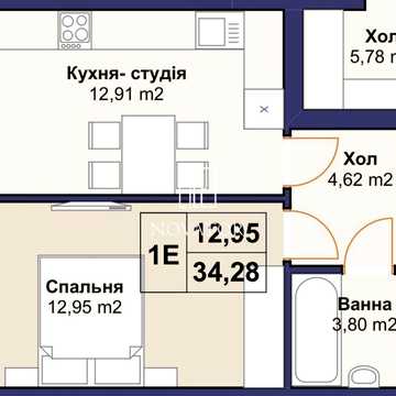 Однокімнатна квартира 39400$! Центр м. Буча! Інвестиція топ!