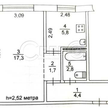Продаж 1кімнатної квартири в центрі. В.Матусевича, 22.