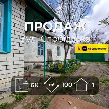 Будинок 100 м² з окремим двором, гаражем та господарськими спорудами, вул. Слобідська RD