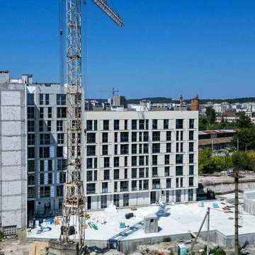 Простора 1-кімнатна квартира 48.42 м² з кухнею-вітальнею та лоджією у ЖК Father