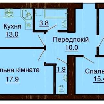 Продам 3к квартиру 74 м2 жк Софія Клубний (СТАРА ПОЛОВИНА) ЖК клубний