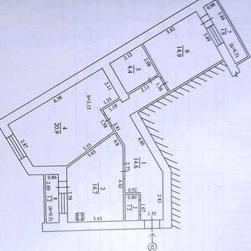 2 к-тна  квартира 74 м²  по вул. Космічна — простір і затишок