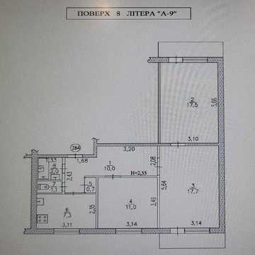 Довгострокова оренда 3-кімнатної квартири (без ремонту / під власний ремонт) — 8 000 грн