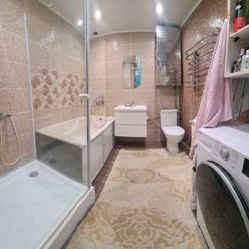 2 кімнатна критий ринок 51м велика кухня та ванна кімната