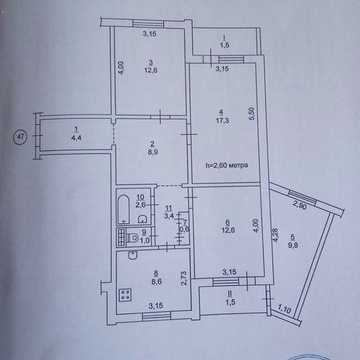 Продаж 3х комнатная квартира