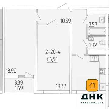 Kadorr City‼️2-комнатная квартира без ремонта ,67 м2 ‼️ 65 жемчужина‼️ 1200$/м2 ,80760$ ЖК Kadorr City