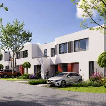 * Готовий таунхаус 88,89 м² з двориком та видом на парк і озеро | Розстрочка