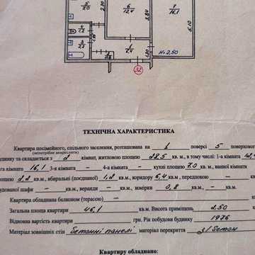 Продам  квартиру 2кімнати