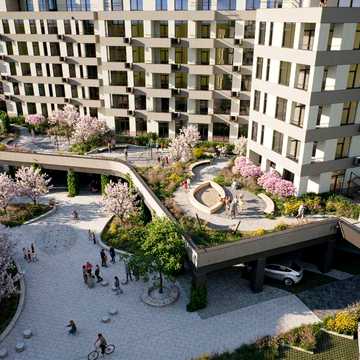 ЖК Central Park (друга черга будівництва) 96,13 м² | 2 спальні | кухня-вітальня | 2 тераси | 2 санвузли ЖК Central Park