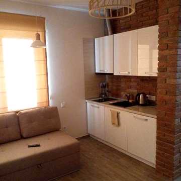 Довгострокова оренда апартаментів 40 м² у центрі Буковеля | 1 спальня, кухня-вітальня