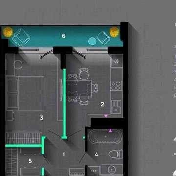 ЖК SKY GARDEN | 40 м² + ТЕРАСА 6 м | 47 000 $ ЖК SKYGARDEN