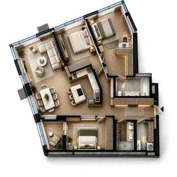 Продаж просторої 3-4 к квартири 136 м² у ЖК «Русанівська Гавань» ЖК Русанівська Гавань