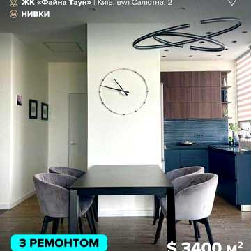 Продаж готової 2к квартири 78 м² з ремонтом у Файна Таун ЖК Файна Таун