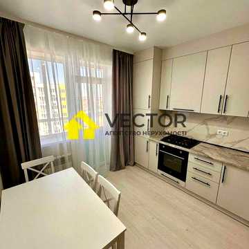 1к квартира 41м² з ремонтом. Новобудова. Автономне опалення. Техніка та меблі.