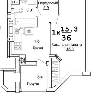 Продаж 1-кімн.квартири по вул. Теплична 44, с. Святопетрівське в Бучанському районі ЖК "Одеський бульвар"