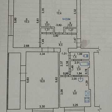 3 кімнатна квартира Степне 20 км від Полтави