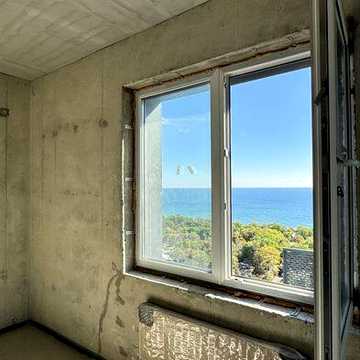 ‼️1500$/м2 | Прямой вид на море | 1-комнатная квартира студия 40 м2 без ремонта | 5 мин. к Аркадии Каманина Самофалова Литературная Приморский Одесса ЖК Літературний
