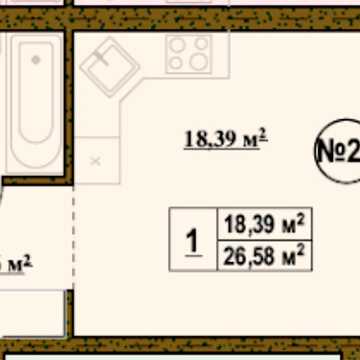 Квартира студія в Автономному будинку. ЖК 4Room