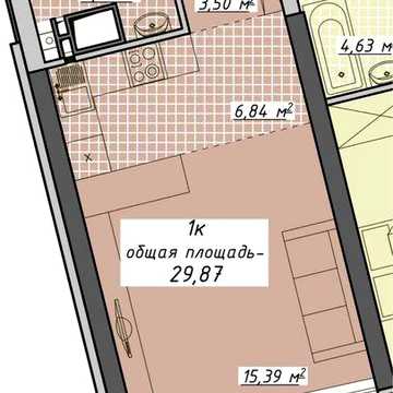Продам студию в ЖК Атмосфера, без ремонта ЖК Атмосфера
