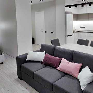 1к 49 м² ЖК River Park / Ривер Парк, дизайнерский ремонт, 3 этаж, окна во двор