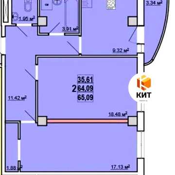 2к. 65м2 ЖК Макіївська(Одесская, ЖК Макеевская, Качановская,15) 121577 - Продаж квартири Харків - RE-121577