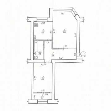 ТЕРМІНОВИЙ ПРОДАЖ! 2-кімнатна квартира 48,9 м²