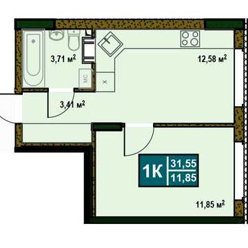 1К біля парку від забудовника! Буча ЖК Comfort Hall ЖК Comfort Hall