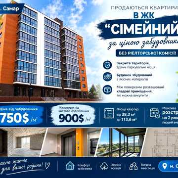 Продається 2 кімнатна квартира у ЖК "Сімейний" ЖК Сімейний