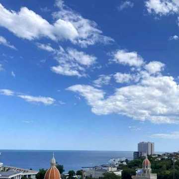 Аркадия вид на море,Гагарин Плаза. Гагаринское плато свободна