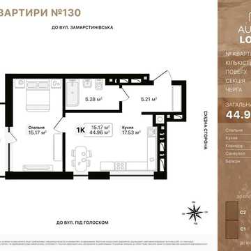 Продаж квартири в ЖК Auroom Lounge, вул. Підголоском 22