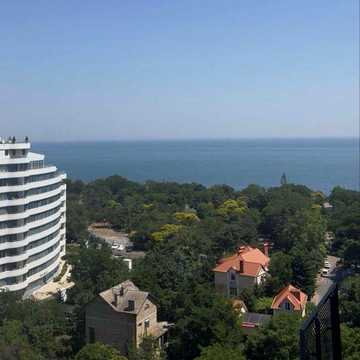 Ексклюв 2 кімнатна з видом на море в новому будинку 8 ст Фонтану Дизайнерський ремонт Повна комплектація парк та море у пішому доступі