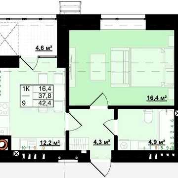 ЖК Millennium 1 кімнатна на здачі / розтермінування ЖК Millennium