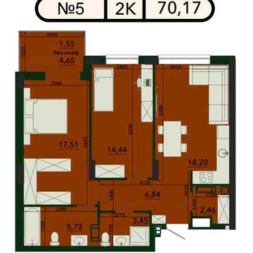 Продаж 2-кімн. квартири 70м² від забудовника (укриття, розтермінування 24 міс) ЖК Svoї City ЖК SVOЇ City