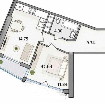 Продам квартиру на Краснова - 67 Жемчужина ( по хорошей цене)