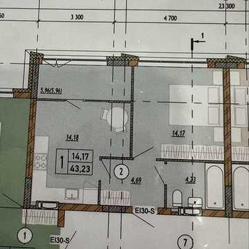 ЖК Нові Теремки 1 кім.квартира 43.23 кв.м ЖК Нові Теремки