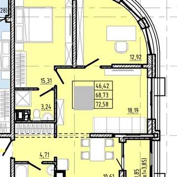 Продаж 3к Квартира Івана Франка вулиця