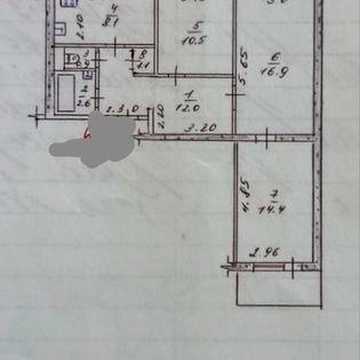 Жилая 3к квартира- чешка. 6 этаж из 9. Очень тёплая.